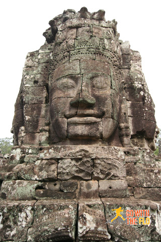 Characteristic for Bayon: the many faces (over 200) carved into the rock