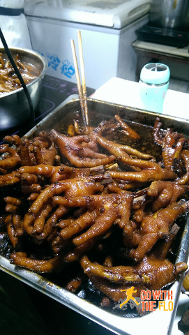 Some kind of fried (?) chicken feet