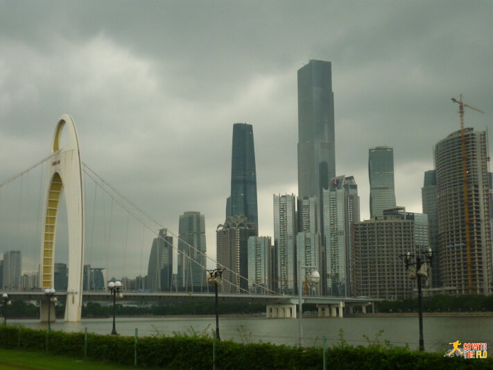 View of the Guangzhou central business district