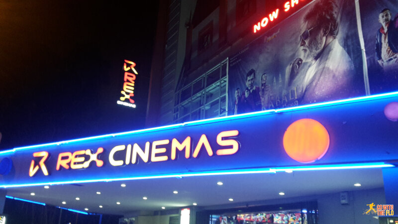 Kabali ads outside Rex Cinema