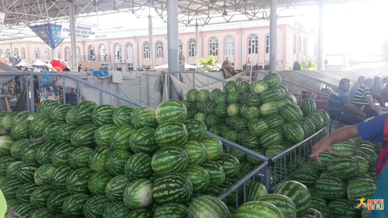 It is water melon season in Uzbekistan!