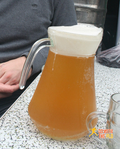 A jug of fresh Tsingtao. It will set you back around 20 RMB (~3 EUR)
