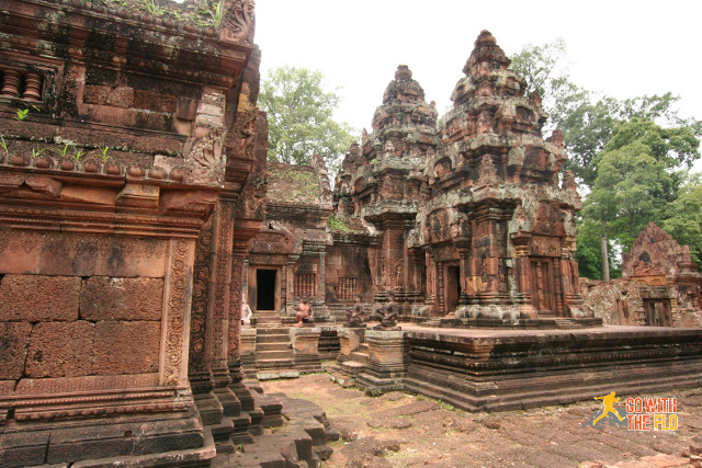 Banteay Srei, slightly further away from the rest