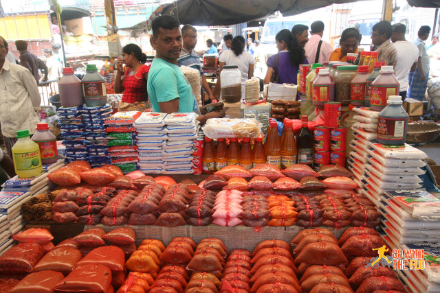 Spices at a market in Colombo