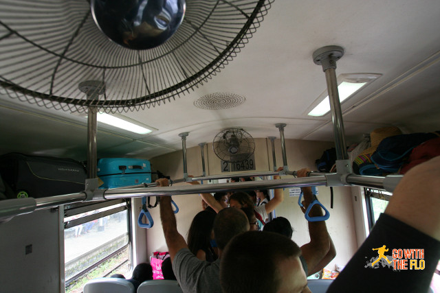 A view of unreserved Second Class. You think it is crowded?