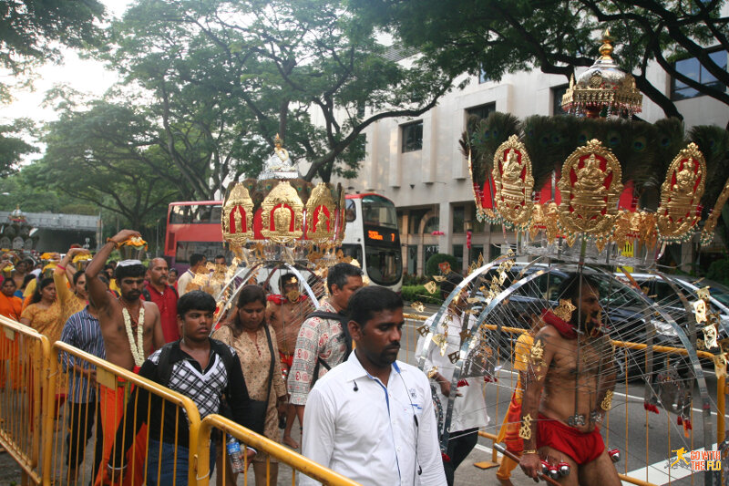 Thaipusam procession Singapore 2016