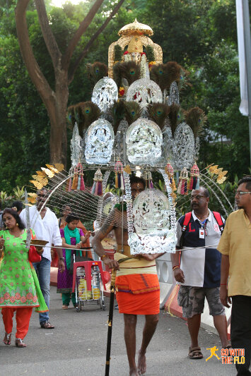 Thaipusam procession Singapore 2016