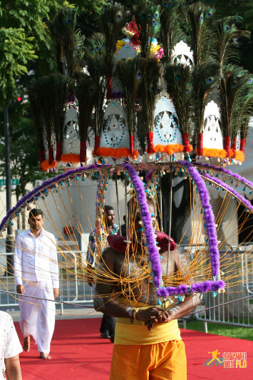 Thaipusam procession Singapore 2016