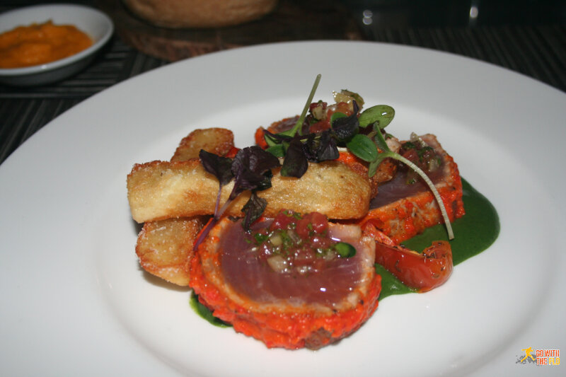 One of the view local dishes at the resort's restaurant (almost 10/10 points)