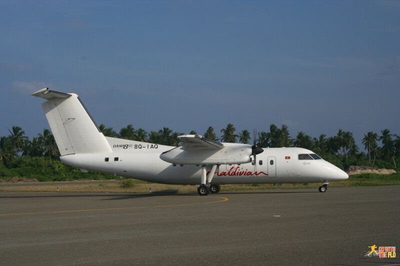 Our plane to and from Male