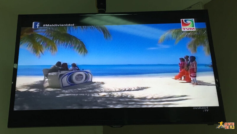 The famous beach episode in the Maldives