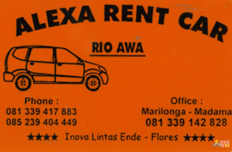 Rio's contact details (driver in Flores)