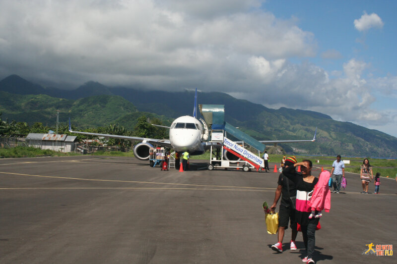 Kalstar Embraer 195 (PK-KDD) at Ende Airport