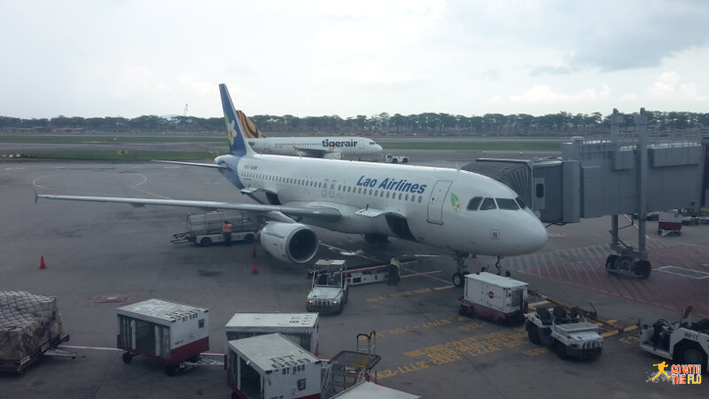 Lao Airlines A320 at Changi Airport