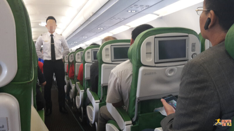 Inside the plane intended for Afriqiyah Airlines