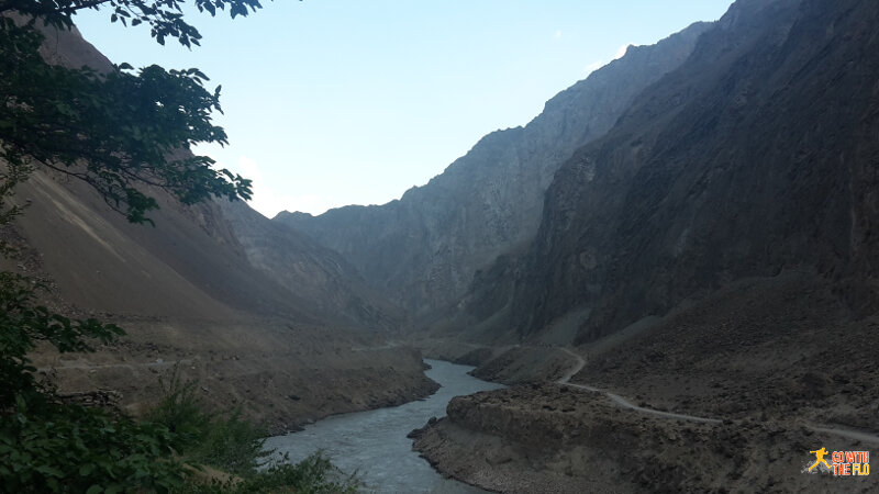 View from our last stop - Afghanistan on the other side of the river