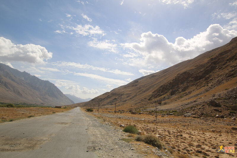 Early morning Khorog-Murghab on the M41 Pamir Highway