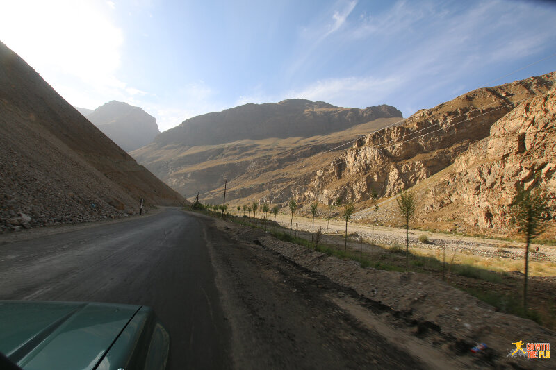 Early morning Khorog-Murghab on the M41 Pamir Highway