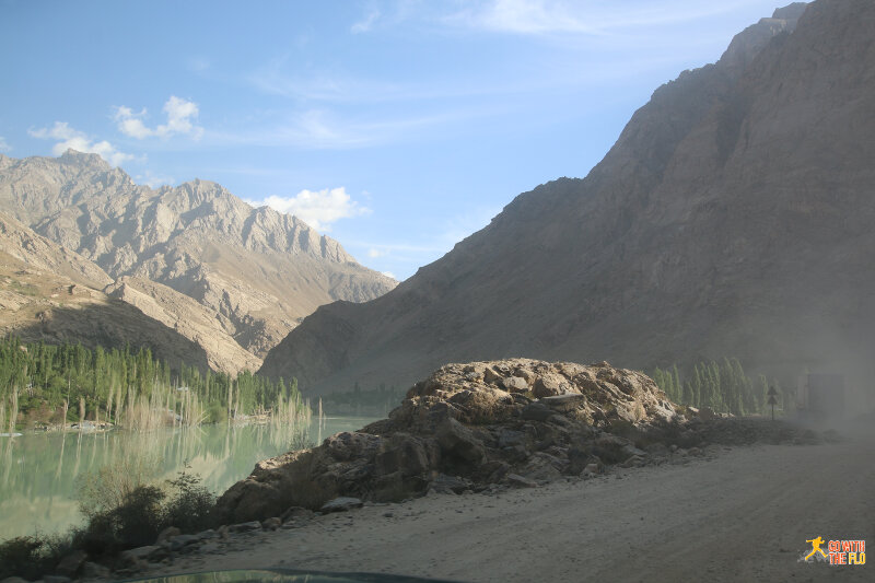 Early morning Khorog-Murghab on the M41 Pamir Highway
