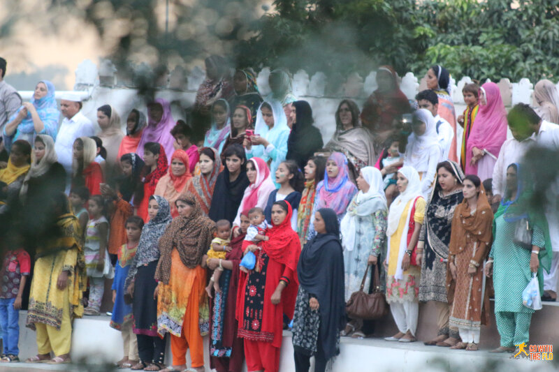 Not sure whether intentional or not but it seemed as if Pakistan had separate seating areas for women and...