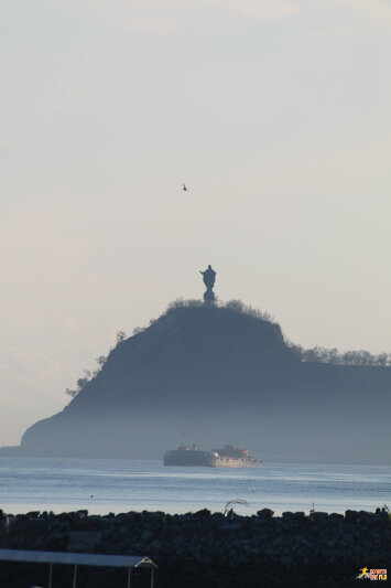 The Cristo Rei seen from Dili port (more on that later)