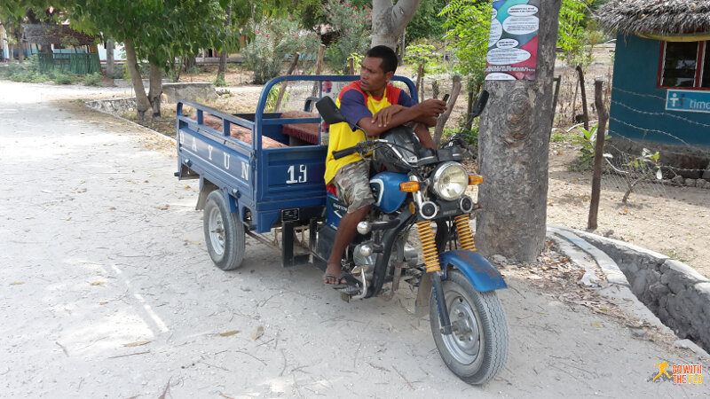 Tuk-tuk on Atauro Island