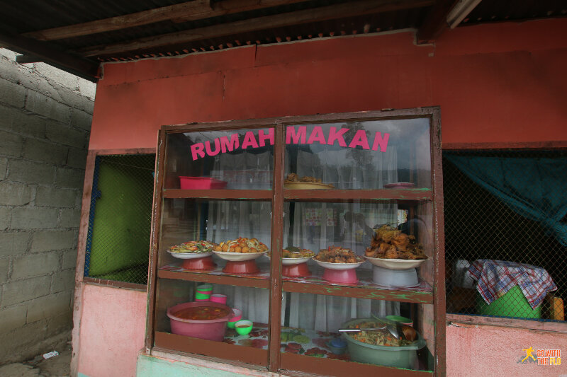 Food isn't great in East Timor - pictured here is a local restaurant, similar as you would find it in Indonesia.