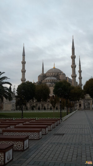 The Blue Mosque before sunrise