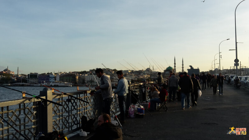 Fisherman at Galata Köprüsü