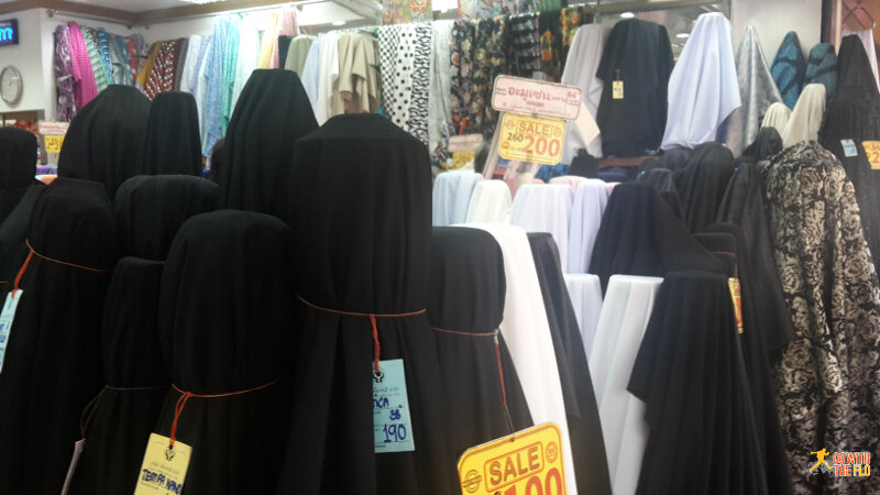 Clothes at a market in Yaowarat Road