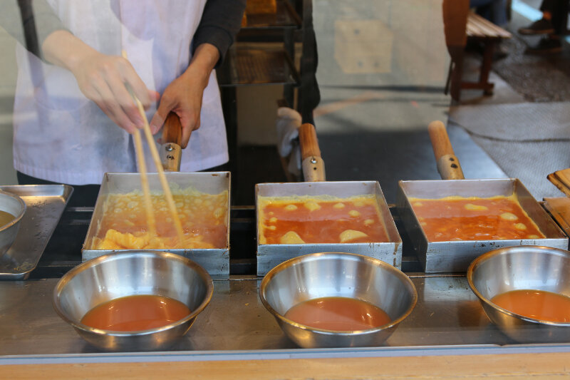 Japanese Omelette at Tsukiji Market