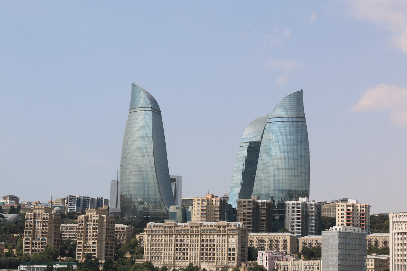 Flame Towers seen from the Maiden Tower