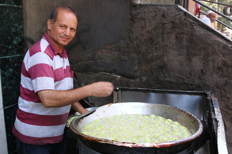 Falafel (or ta'ameya as it is known in Cairo)