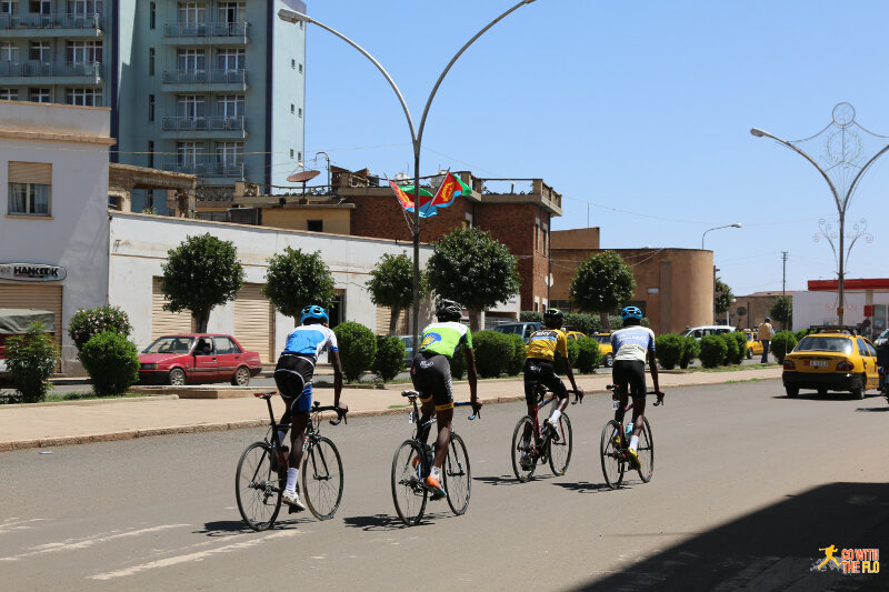 Cyclists in Asmara