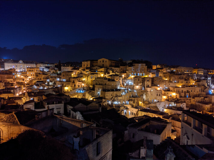 Matera at night