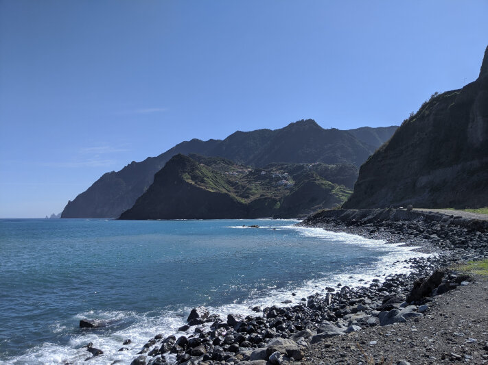 Praia da Maiata near Porto da Cruz